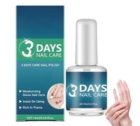 3 Days Nail Care & Polish, Formula naturale, Asciugatura rapida, Brillantezza a lunga durata, Protegge e nutre le unghie, Ripristina la salute delle dita per tutti i tipi di pelle, 16 ml (1Pezzo)