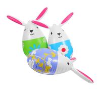 3 decorazioni gonfiabili per esterni a forma di coniglietto pasquale: articoli