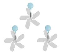 3 deflettori d'aria regolabili per condizionatore d'aria, guida anti-diretta per split, finestre e unità CA centrali, in plastica con ventosa con colla morbida, 19 cm, colore casuale