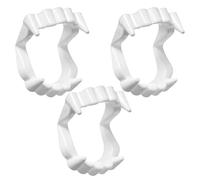 3 denti da vampiro, denti da mostro di Halloween, zanne orribili protesi da vampiro, zanne horror zombi, giocattoli difficili, zanne da vampiro, denti finti in resina per dolcetto o scherzetto per