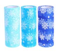 3 di fiocco di neve garza abito vestito bambola fai da te tessuto fai -da -te