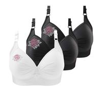 3 di lotto da donna Reggiseno posteriore nudo di grandi dimensioni push up reggiseno senza ferretto cucito reggiseni sexy sotto vestiti anti cedimento senza spalline traspirante morbido scollo a v