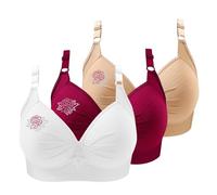 3 di lotto da donna Reggiseno posteriore nudo di grandi dimensioni push up reggiseno senza ferretto cucito reggiseni sexy sotto vestiti anti cedimento senza spalline traspirante morbido scollo a v