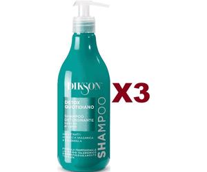 3 DIKSON SHAMPOO DETOX QUOTIDIANO ROCCIA VULCANICA CALENDULA DETOSSINANTE 500ML