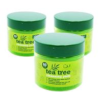 3 dischetti detergenti per il viso Tea Tree - 60 pezzi (457,2 cm in totale) - Pulizia profonda, rinfresca e rivitalizza la pelle - ideale per pelli inclini all'acne.