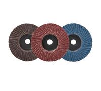 3 dischi lamellari piatti da 75 mm, mole abrasive da 3", mini accessori for smerigliatrice angolare, dischi abrasivi for lucidatura di metalli e legno.(3pcs 75mm blue)