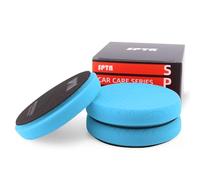 3 dischi lucidanti blu da 5 pollici per piastra di supporto da 125 mm, spugna per lucidatura Compound per lucidatrice auto tampone compounding, lucidatura e cera