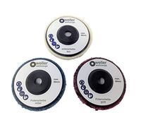 3 dischi per la lucidatura, da 76 mm, per le smerigliatrici angolari a batteria Bosch GWS da 10,8 V e 12 V (accessori adatti anche alle smerigliatrici angolari a batteria della marca Berner, Würth, BTI)