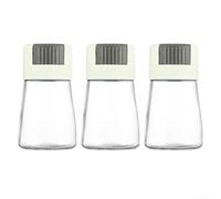 3 dispenser dosatori a pressione per sale e pepe per un'accurata erogazione di spezie nella cucina quotidiana (verde, 3 pezzi)