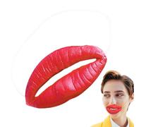 3 divertenti giocattoli a forma di labbra rosse, maschera per la bocca di