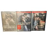 3 Dvd CINQUANTA SFUMATURE - GRIGIO + NERO + ROSSO trilogia serie completa nuovo