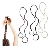 3 elastici per capelli a spirale da donna, nessun danno, elastici antiscivolo per coda di cavallo, per capelli lunghi, senza danni, per palestra, nuoto, immersioni, sport acquatici