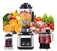 3-EN-1 frullatore, 9500 W frullatore riscaldante multifunzionale, 3/1.5/0.5L frullatore, frullatore frullato frutta, pulizia automatica, per la lavorazione degli alimenti
