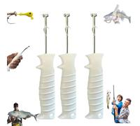 3 estrattori a sgancio rapido, in acciaio inox, pinze da pesca per rimuovere l'amo, design sicuro per la gola profonda, strumento di rimozione dell'amo per attività all'aperto