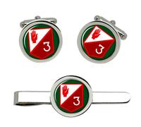 3 Fanteria Battalion Irlandese Difesa Forze Gemelli E Fermacravatta Set