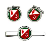 3 Fanteria Battalion Irlandese Difesa Forze Gemelli E Fermacravatta Set