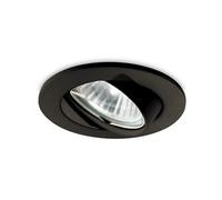 SWING FARETTO ORIENTABILE 45° 1 LUCE ATTACCO GU10 NERO D.8,2CM