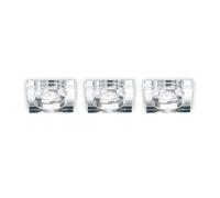 Faretto Incasso Quadrato Moderno Blues Alluminio Trasp. 1 Luce Gu10 5W 3000K