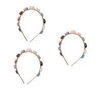 3 fasce colorate in pietra accessori per la cura dei capelli, colorata foresta, elegante copricapo per capelli con grazia, per capelli Jujia, L, bel manuale