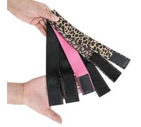 3 fasce elastiche per parrucca con pizzo frontale, regolabili di sicurezza, fascia per la posa dei bordi, fasce elastiche per la presa della parrucca, fascia antiscivolo per parrucca (leopardo)