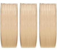 3 FASCE EXTENSION CAPELLI VERI CON CLIP LUNGHE 50/55 cm 45 gr. SHE