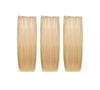 3 FASCE EXTENSION CAPELLI VERI CON CLIP LUNGHE 50/55 cm SHATUSH SHE