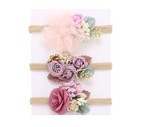 3 fasce per capelli a forma di fiore per bambini, accessori per foto, C | Fascia per capelli a forma di fiore per bambini, delicata sulla pelle, decorazione per foto appena nata, scattare foto