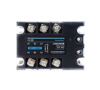 3 fasi Solid State Relay 10A 25A 40A 60A 80A 100A 120A 150A SSR Module 3-32V Input DC 24-380V AC Output WLBQZESEG(Color:Aa,Size:80A)