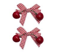 3 Fermagli Per Capelli a Quadretti Con Ciliegie Decorative E Fiocchi Per Capelli Comodi Da Indossare Per Adolescenti Accessori Per Lo Styling Della Testa Accessori Per Capelli Per Ragazza