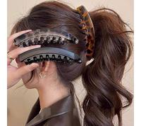 3 fermagli per capelli ad alto volume da donna grande clip a banana con pettine posteriore per coda di cavallo verticale Twist barrette accessorio per capelli