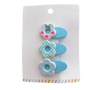 3 fermagli per capelli, mini fermagli per capelli colorati a forma di fiore carino, accessorio per capelli per ragazze blu