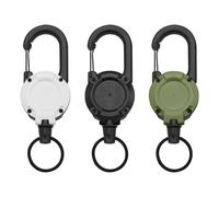 3 Fibbie Sospese Retrattili, Portachiavi Multifunzionale, Portachiavi Anti-Smarrimento, Fibbia Sospesa Per Zaino, Accessori Per Attrezzature Da Esterno