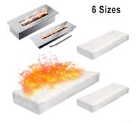 3 fibre di silicato di calcio e magnesio per la stabilità della fiamma nel camino (30 × 20 × 1 cm)