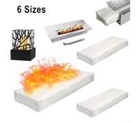 3 fibre di silicato di calcio e magnesio per stabilità della fiamma nel camino (30 × 20 × 5 cm)