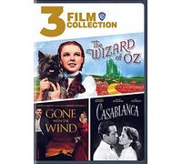 3 Film Collection: The Wizard of Oz / Gone With the Wind / Casablanca (DVD)