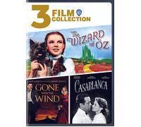 3 Film Collection: The Wizard of Oz / Gone With the Wind / Casablanca (DVD)