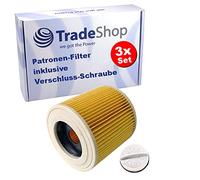 3 filtri a cartuccia per Kärcher A2504 A2524PT A2534PT A2554Me A2574Me A2574PT A2604 A2654Me A2656X Plus A2674PT Plus A2675 A2676X PT Plus A2901