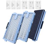 3 filtri di ricambio per aspirapolvere Miele Compact C1 & C2, Complete C2 & C3, Guard S1 M1 L1 e odori S4000 S5000 S6000 S8000 Serie - 3 filtri, 3 filtri di protezione motore, 3 filtri dell'aria di
