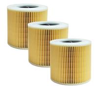 3 filtri WD2 per Kärcher WD3, WD2, WD1, MV3, MV2, A, K, KNT, NT, SE, VC aspirapolvere 3 filtri rotondi + 3 viti di tenuta per chi soffre di allergie contro polveri sottili/odori