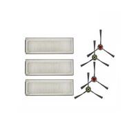 3* Filtro HEPA + 4* Spazzola laterale for accessori for aspirapolvere robot for Eco-vacs N78