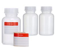 3 flaconi a collo largo con tappo a vite, in LDPE, per sostanze chimiche, flacone con coperchio, da laboratorio, cucina o per hobby vari., trasparente, 3x 250 ml