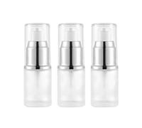 3 flaconi da 15 ml/15 g, ricaricabili, in vetro opaco, con pompa, dispenser per cosmetici, creme e lozioni, articoli da toeletta