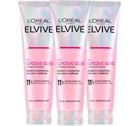 3 FLACONI L'OREAL AA765000 BALSAMO DISTRICANTE PER CAPELLI SPENTI E POROSI GLYCO