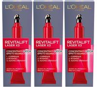 3 FLACONI L'ORÉAL PARIS A9200804 CONTORNO OCCHI REVITALIFT LASER X3, AZIONE ANTI