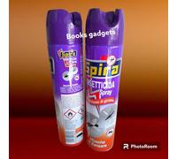 3 Flaconi Spira Spray Insetticida per Mosche e Zanzare profumo di Geranio 400ml