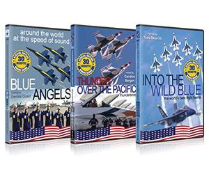 3 Flight Team Aviation Bundle! Blue Angels with Dennis Quaid - Thunderbirds with Candice Bergen - Into The Wild Blue with Tom Skerritt