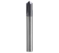 3 - Flute Chamfer Cutter Drill Bit, Tungsten Steel 120° Chamfering End Mill Tool, One - Piece Design with Easy Debris Clearance for Aluminum and Copper CNC Milling (D8*120°*60L)