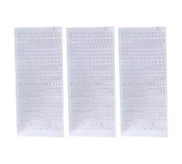3 fogli adesivi alfabeti adesivi coreani libro di scrittura stencil diario etichetta decorativa lettera coreana