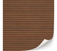 3 fogli autoadesivi murali per case delle bambole scala 1:12 (pannelli in legno marrone)