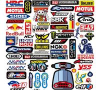 3 Fogli Casco Moto Impermeabili in Vinile Sponsor Monster Adesivi Energy Motocross Valigia Sci Mtb Stickers per Grafica Bicicletta Sono Adatti Veicoli Elettrici, Auto e Altri Prodotti(D)